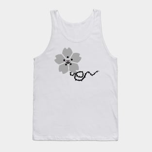 Grumpy floral cherry blossom Tank Top